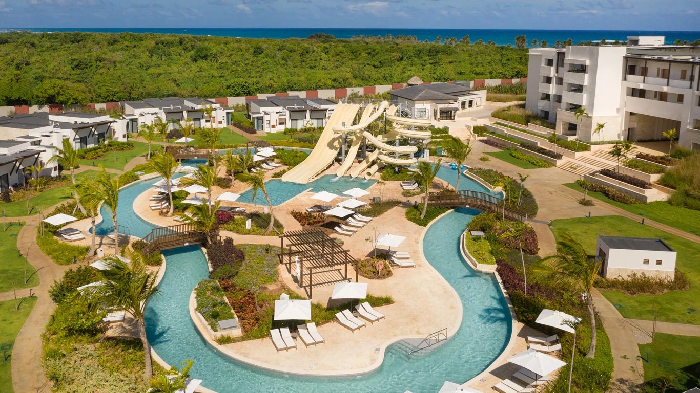 Dreams Macao Beach Punta Cana family-friendly Unlimited-Luxury all-inclusive resort with white sand beach and tropical pools.