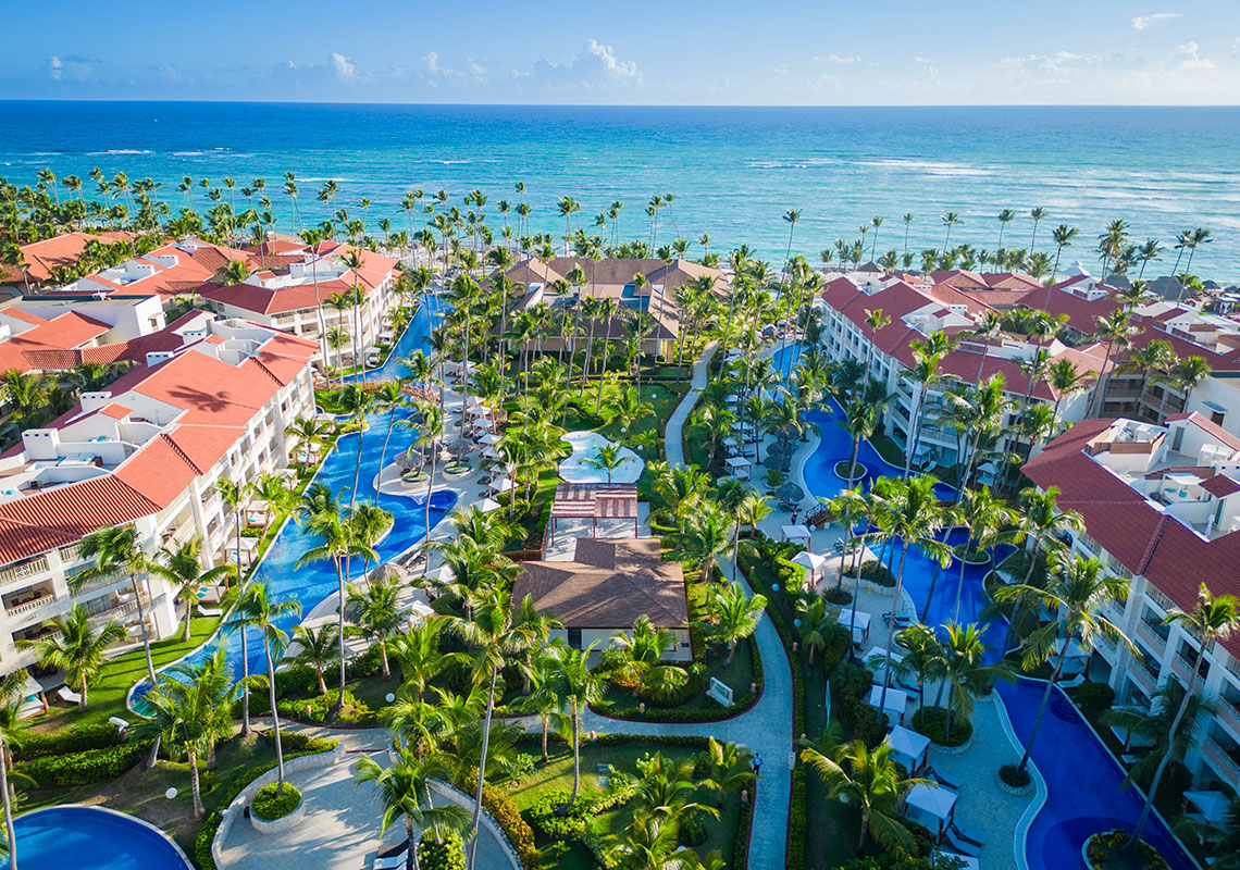 Majestic Mirage Punta Cana all-suite all-inclusive resort with beachfront pools and modern accommodations.