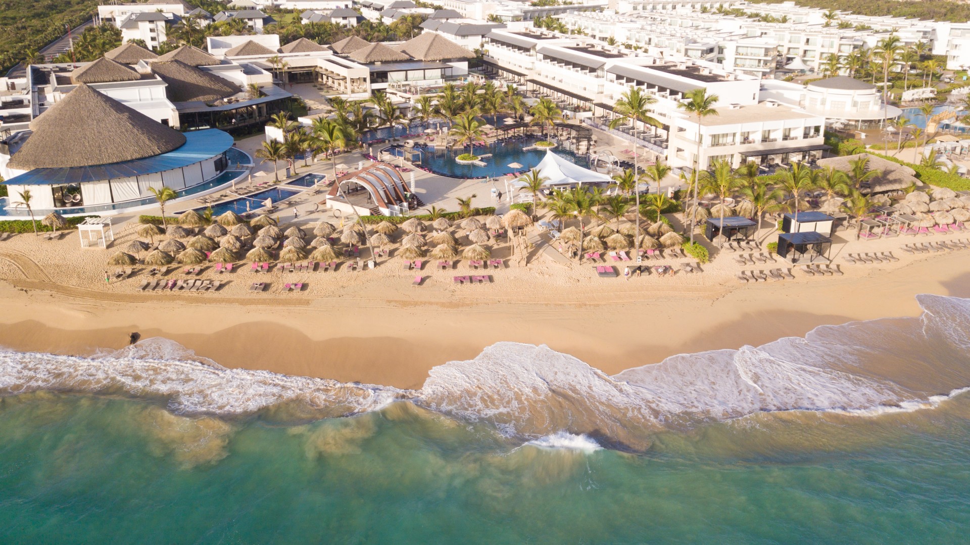 Royalton CHIC Punta Cana adults-only party resort with rooftop pool, DJs, and beachfront nightlife atmosphere.